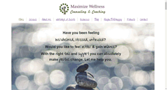 Desktop Screenshot of maximize-wellness.com