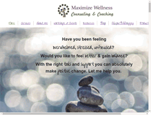 Tablet Screenshot of maximize-wellness.com